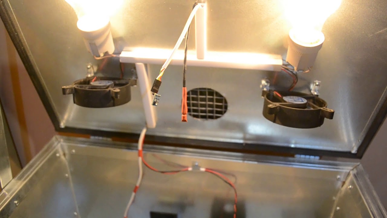 Самодельный автоматический инкубатор на 64 куриных яиц