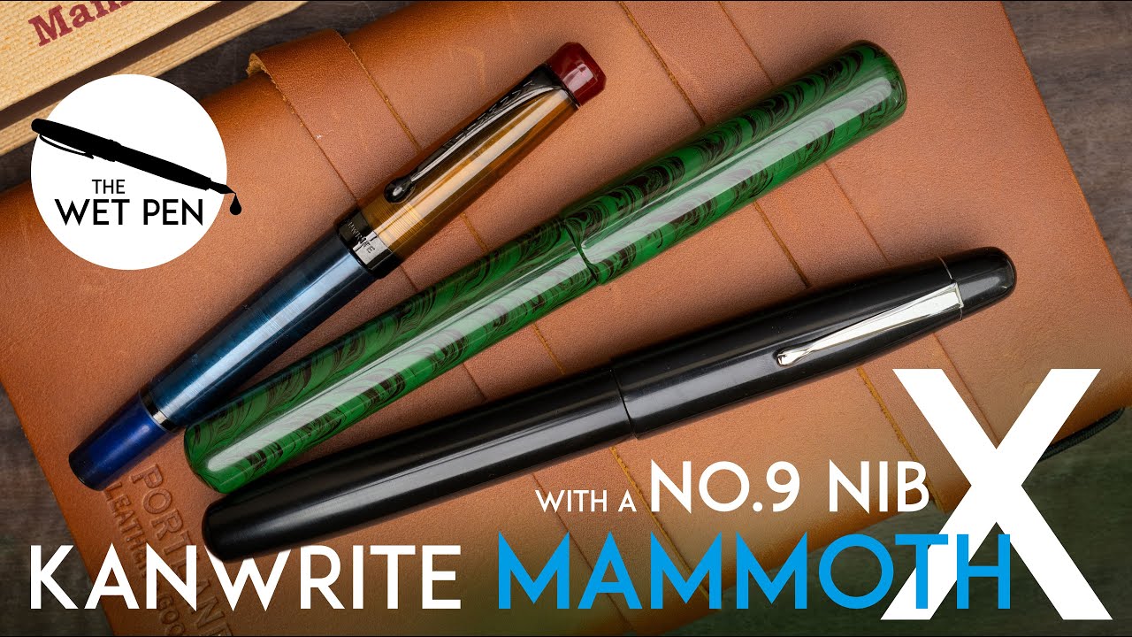 Kanwrite Mammoth X Fountain Pen Review with Heritage Ebony Kingfisher