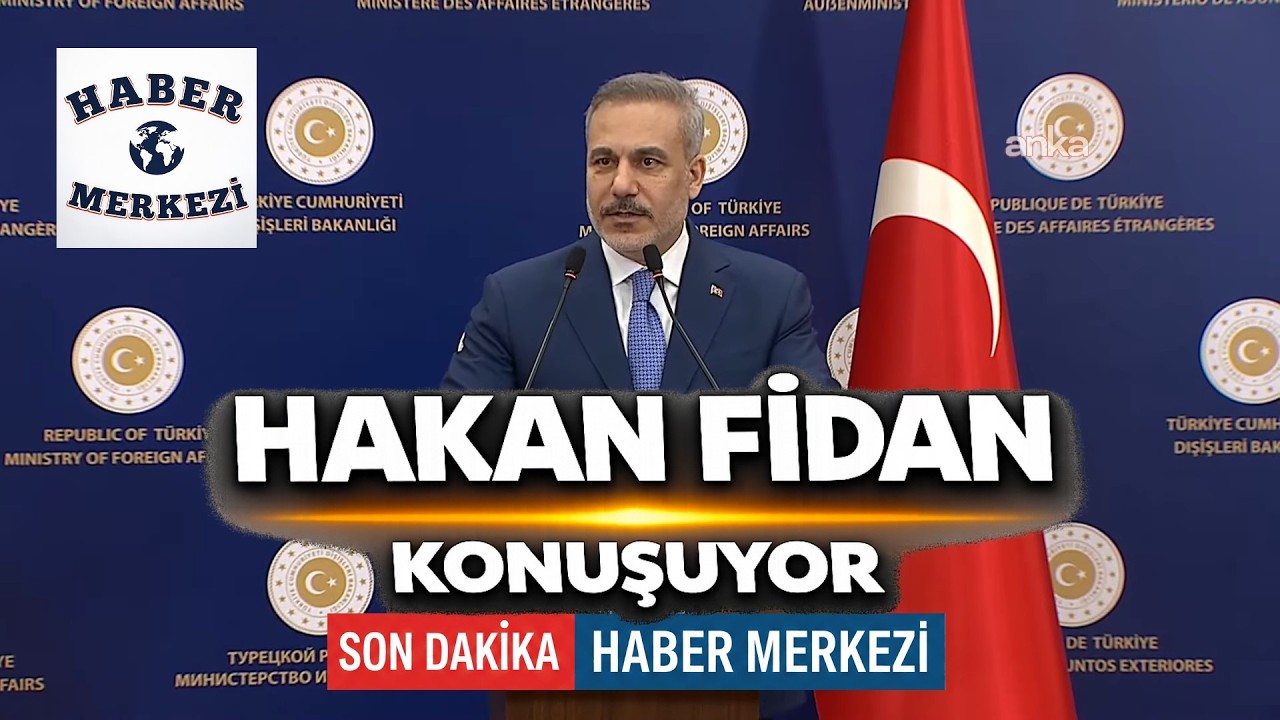 Hakan Fidan, Bangladeş Dışişleri Bakanı Khalilur Rahman ile basın toplantısı yapıyor /Ankara #Canlı