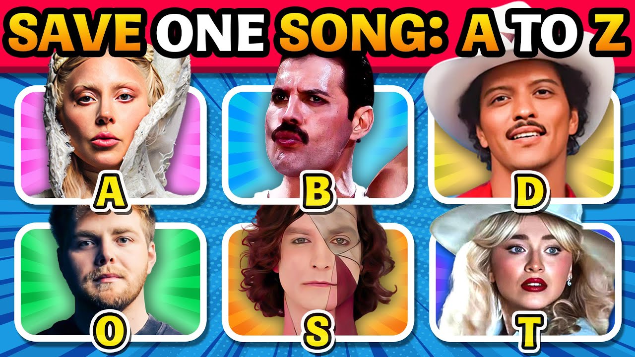 From A to Z ✨SAVE ONE SONG 🎶Pick Your Favorite Song | Music Quiz