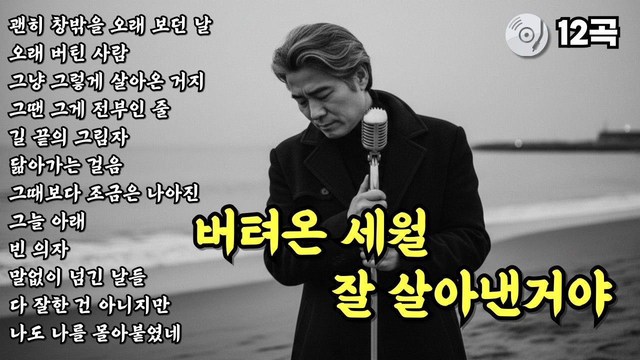 ✨버텨온 세월 잘 살아낸거야 | 눈물나는 중년감성 | 위로가 되는 감동 중년감성 트로트 발라드 12곡 모음