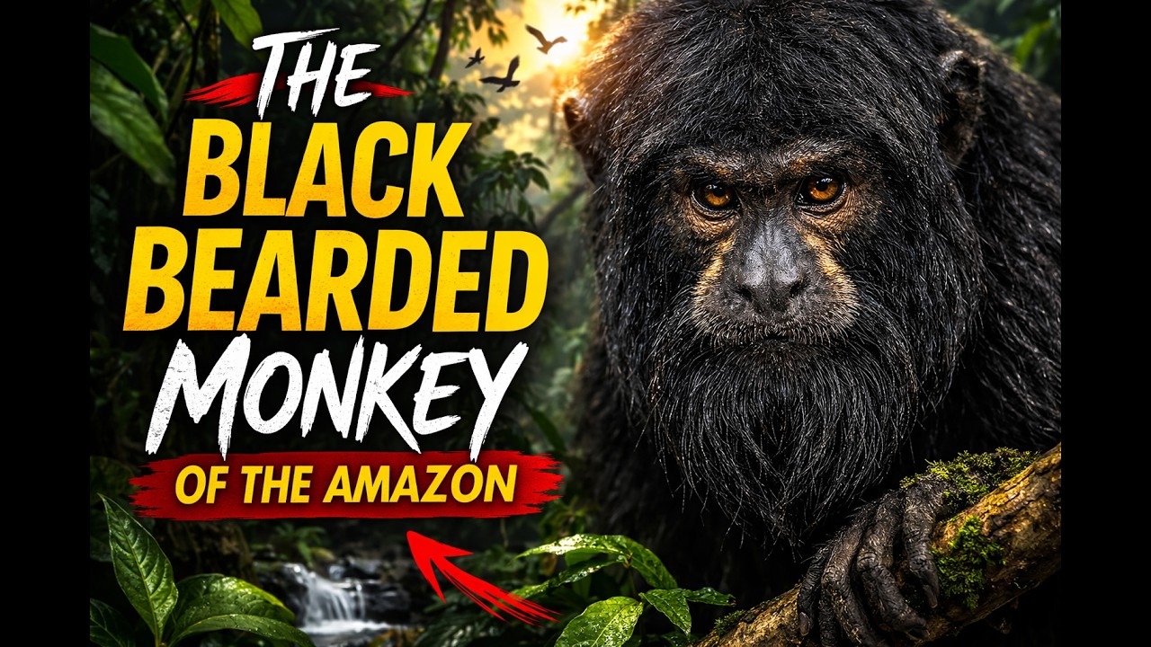 Saki Monkey | Black Bearded Monkey