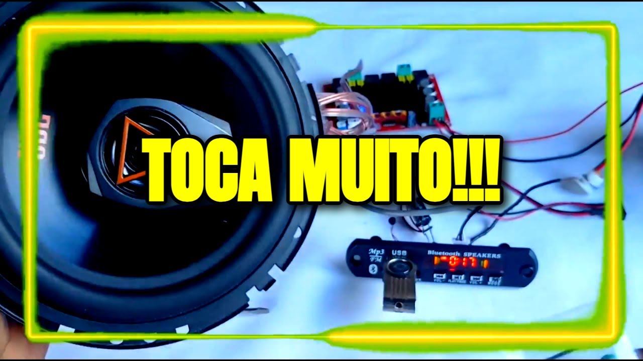 ESSE KIT É MONSTRO! TPA3116D2 240W empurrando JBL 80W RMS (Teste de Som)