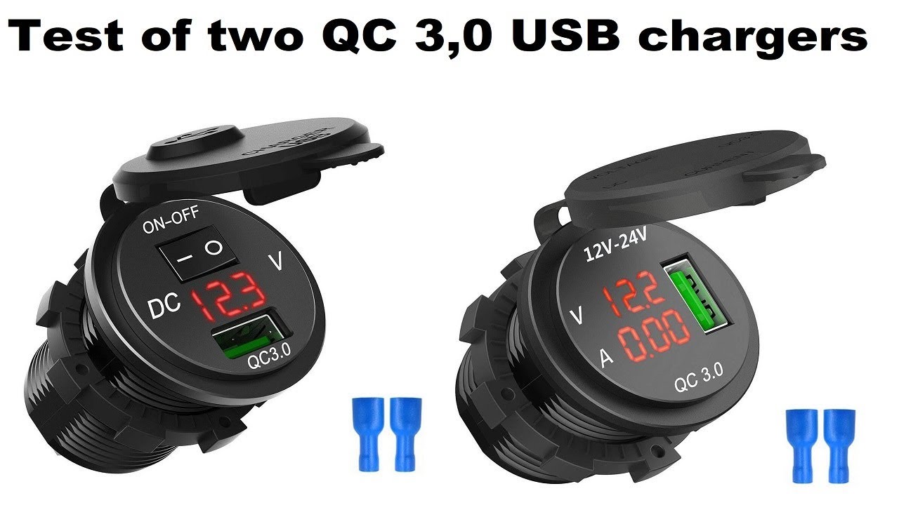 Review of the new QC 3.0 USB quick charger for car, motorcycle, boat, Aliexpress