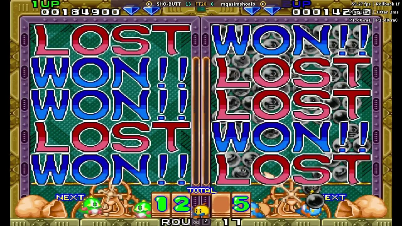 Puzzle Bobble / - SHO- BUTT - VS - mqasimshoaib - ( FT20 ) #sfa2