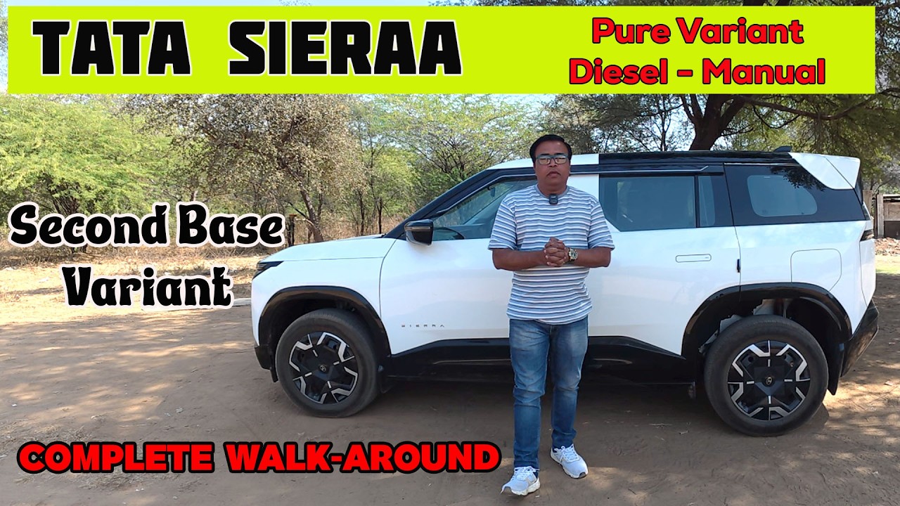 Tata Sierra Pure Variant Diesel Manual | Complete Walkaround | Real Review Hindi