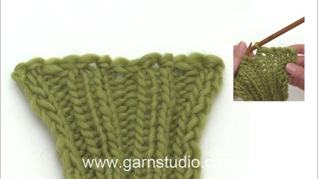 How to bind off an elastic edge with yarn over