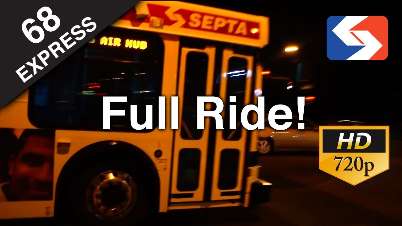 SEPTA Route 68 Express to UPS FULL RIDE - 2005 New Flyer D40LF