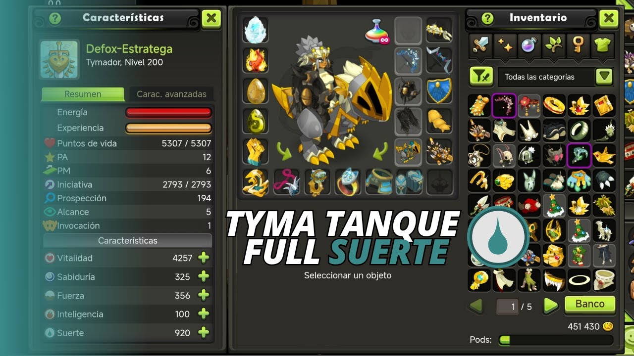 [Dofus touch] Presentación de tymador full suerte lvl 200 (+kolis)