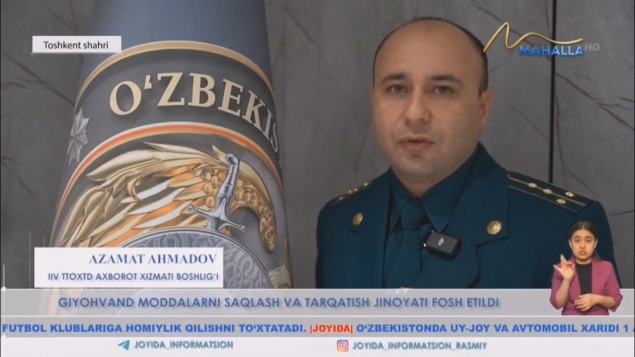 Giyohvand moddalar saqlash va tarqatish jinoyati fosh etildi