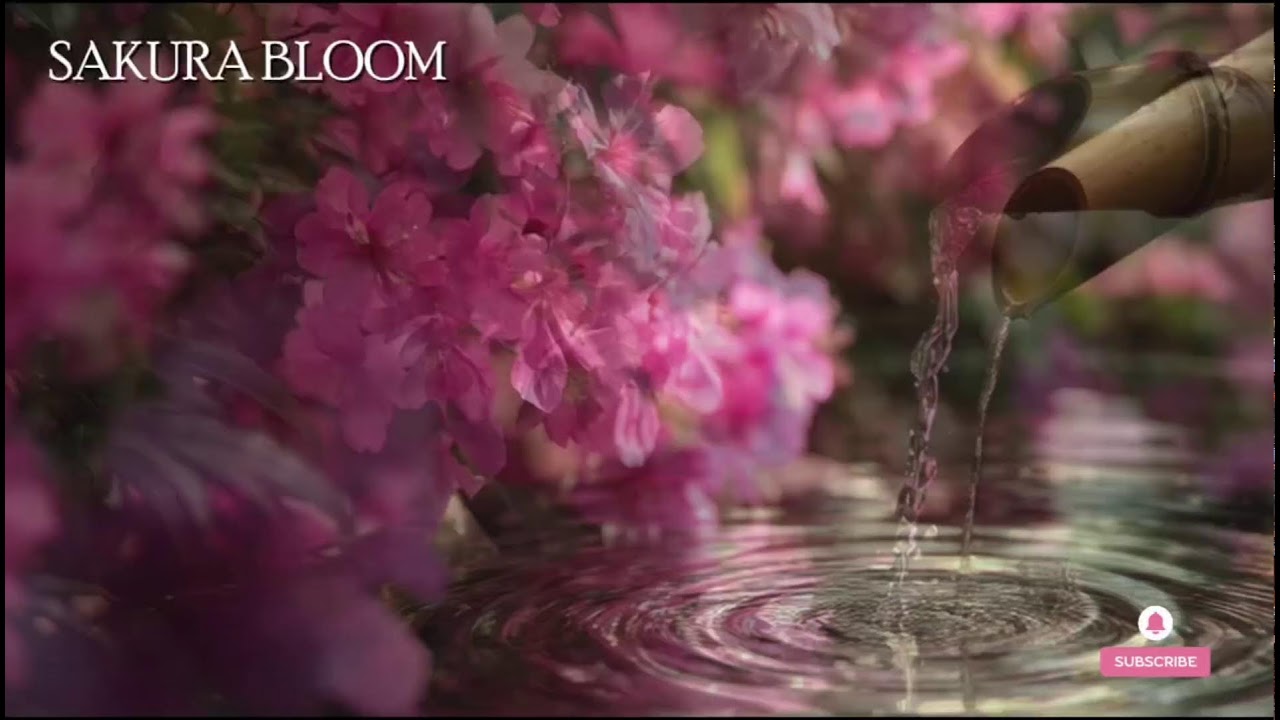 🔴 桜ブルーム – 癒しのピアノと日本の自然音 | 瞑想と安眠の音楽 Healing piano + nature sounds Jepang.