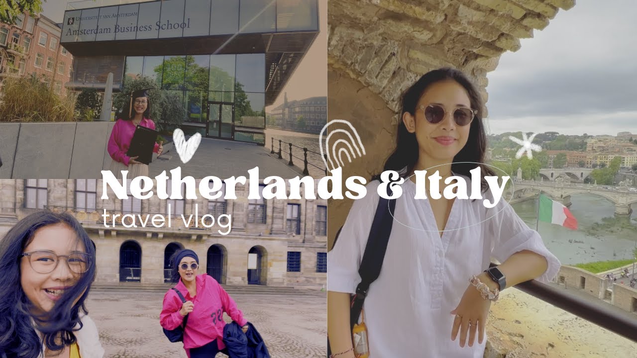 VLOG Amsterdam, Rome, Vatican, Florence with Tsamara Fahrana & Anies Walsh