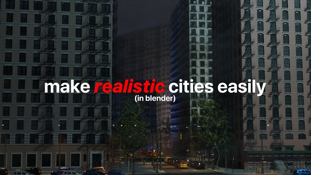 make a realistic city in blender in under a minute