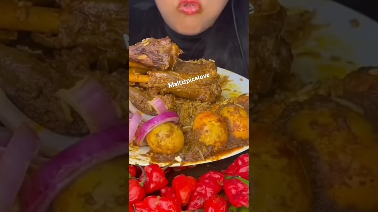 Mutton Nalli Gravy,Mutton Fat Curry,Chicken Chopper Rice Eating, egg
