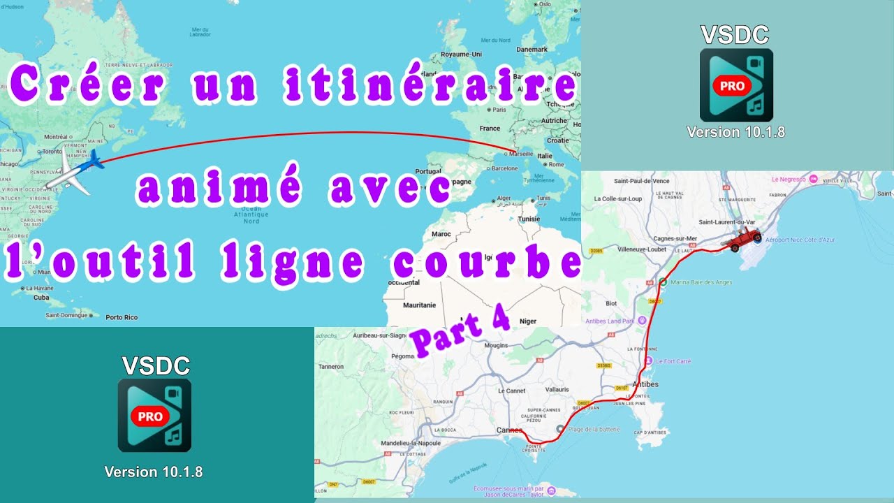 VSDC Pro- Comment créer un itinéraire animé
