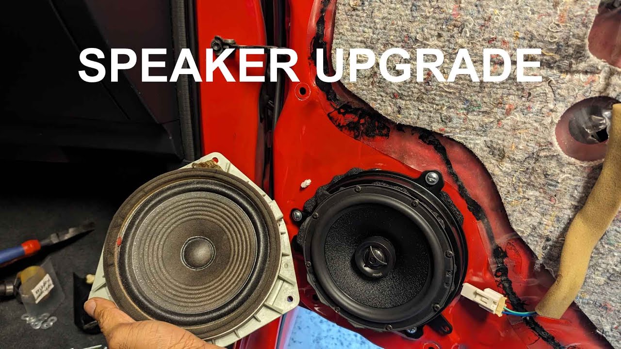 2008 Toyota Matrix front door speaker upgrade