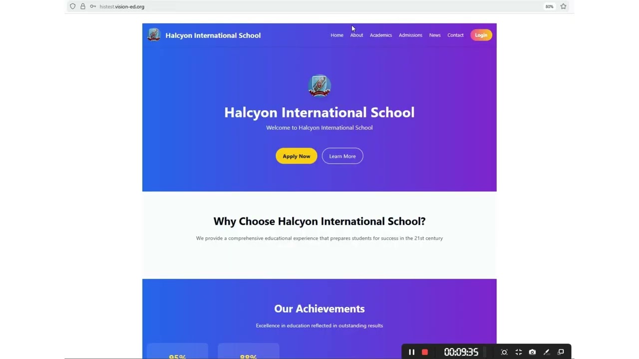 VisionEd - Comprehensive Digital School Management System