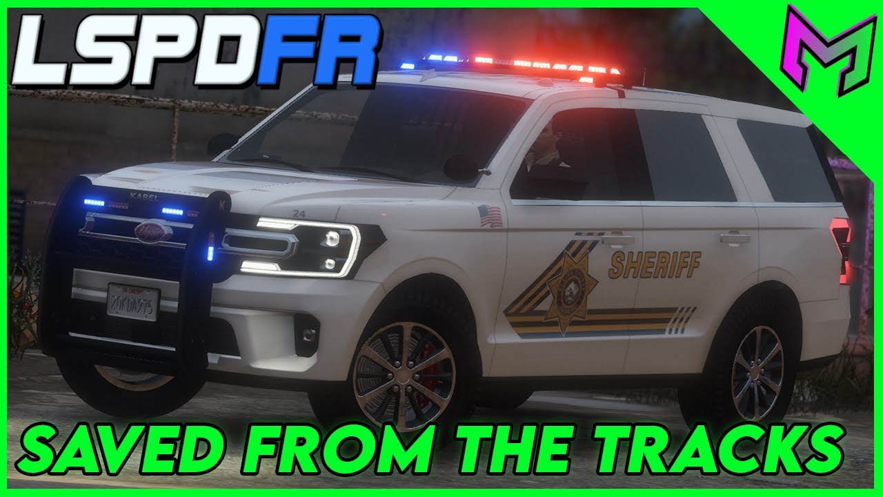 Я СПАС ИХ с железнодорожных путей! (Lore Friendly LSPDFR Police Patrol)