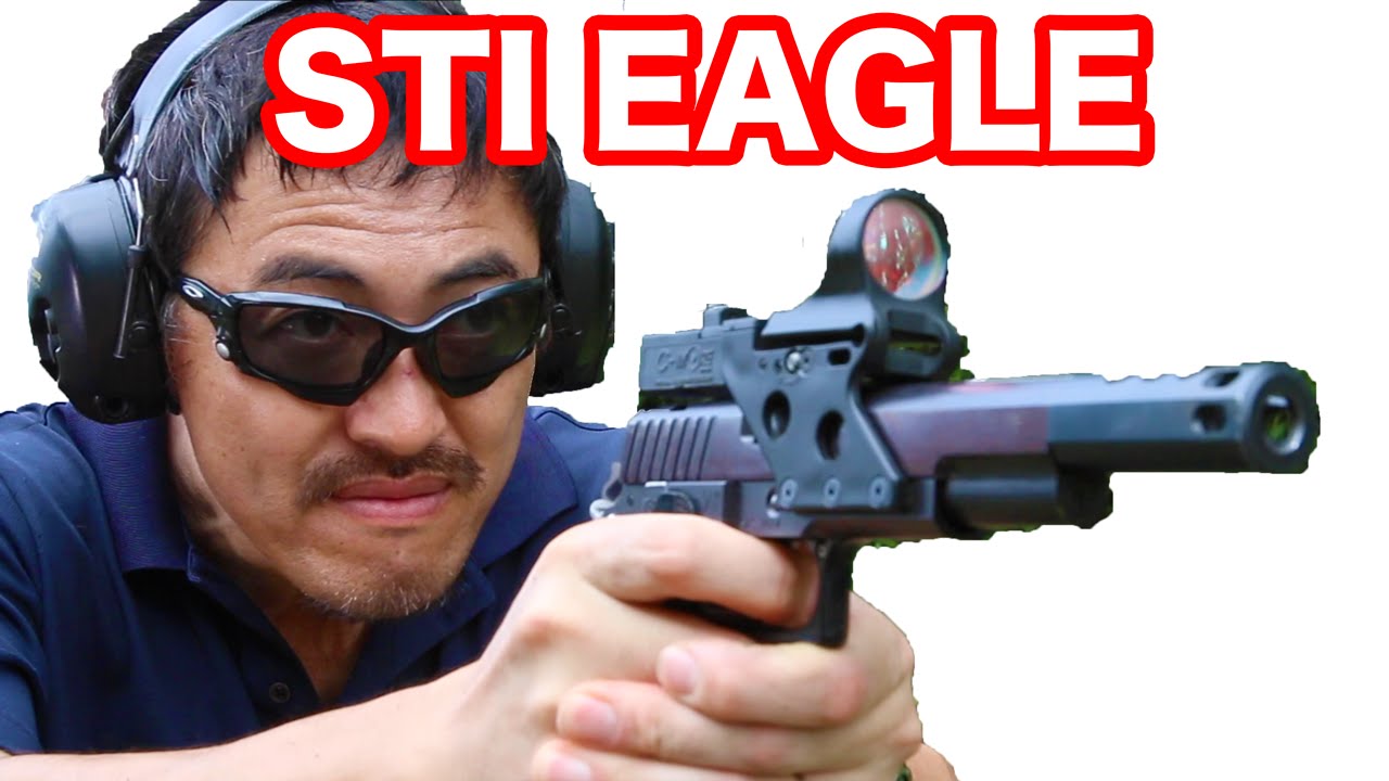 【実弾射撃】 STI EAGLE.45口径 ハイキャパ レースガン を 撃ってみた！【マック堺のレビュー動画】#366