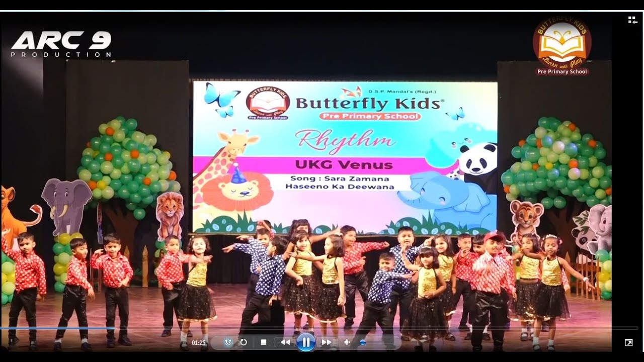 Butterfly Kids | UKG Venus |Retro Theme Dance| Annual Function (2025-26) | Navi Mumbai