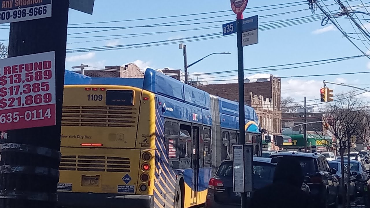 B35 Lcl Bus Ride From Church Av/Flatbush Av to Church Av/E 38 St