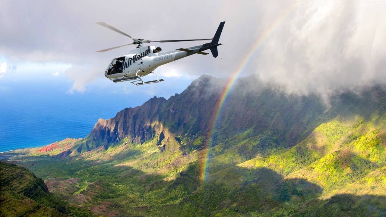 Island of Kauai Helicopter Tour 4K - Hawaii by Drone