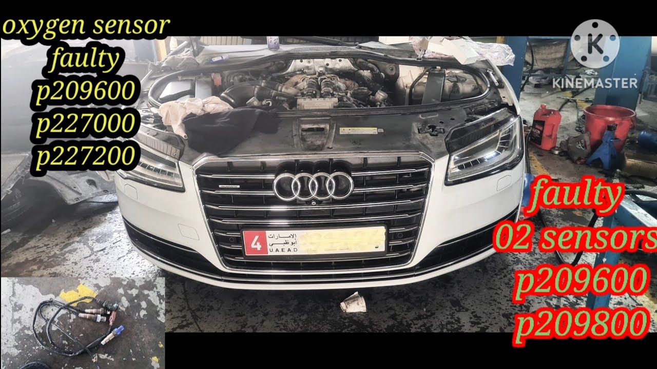 👉👉how to change Audi 4.0T 02 sensor #oxygen sensor #P219800 #P227200 error fixed👉👉