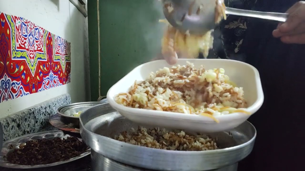 احلى كشري خفيف كده وسريع من عند ام ادم❤❤👌👌