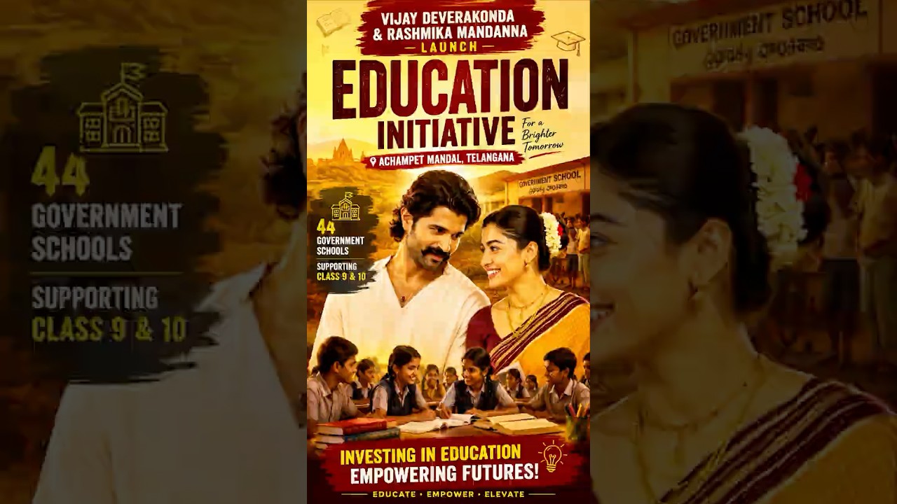 Vijay Deverakonda & Rashmika Support | 44 Govt Schools in Telangana ❤️ | Beyond Networks
