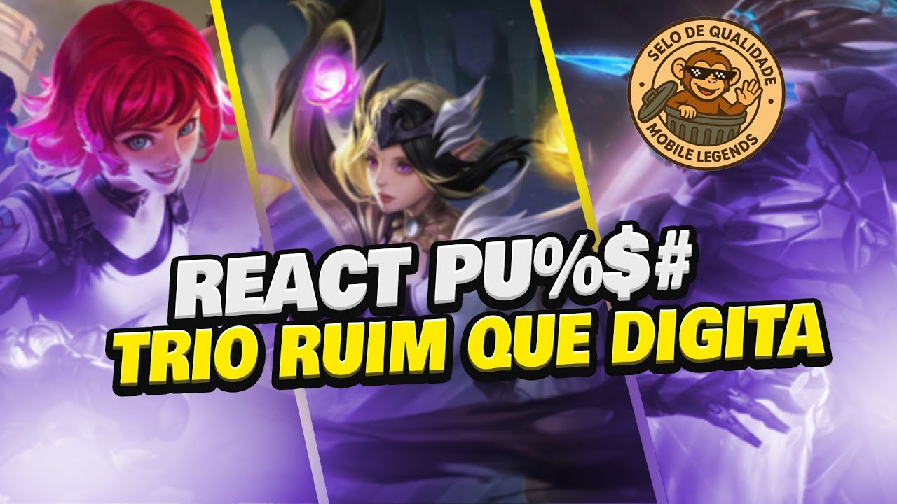 TRIO DE 17 MIL PARTIDAS QUE NÃO SABE COMBAR NADA - MOBILE LEGENDS