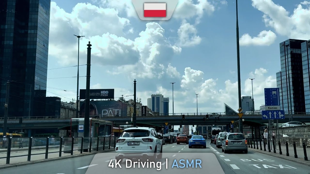 Leaving Warsaw | Bustling evacuation road to S8 towards Wrocław | 4K 60FPS