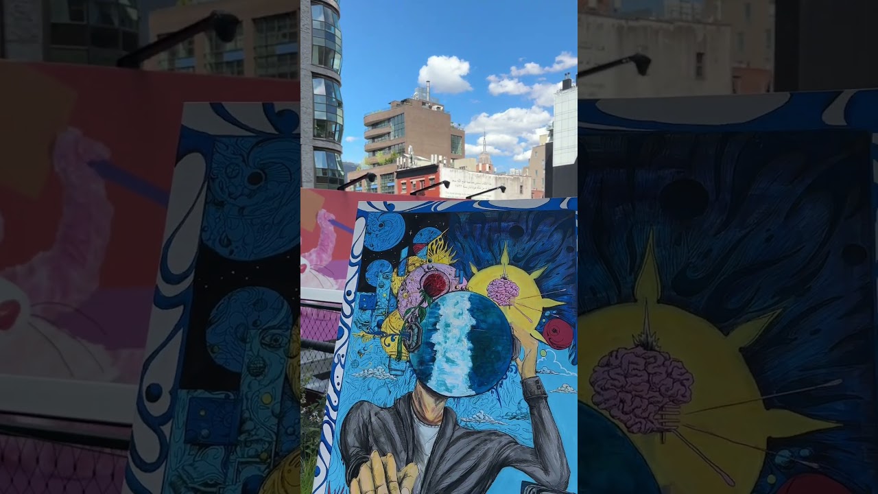 What I learned doing art outdoors in NYC for 4 months vs 2 years. #art #drawing #nycartist #funnyart