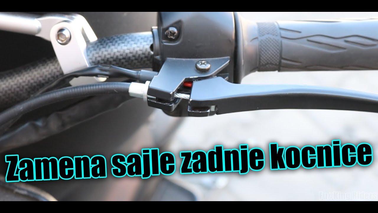 Odrzavanje skutera #17 | Kako zameniti sajlu zadnje kocnice