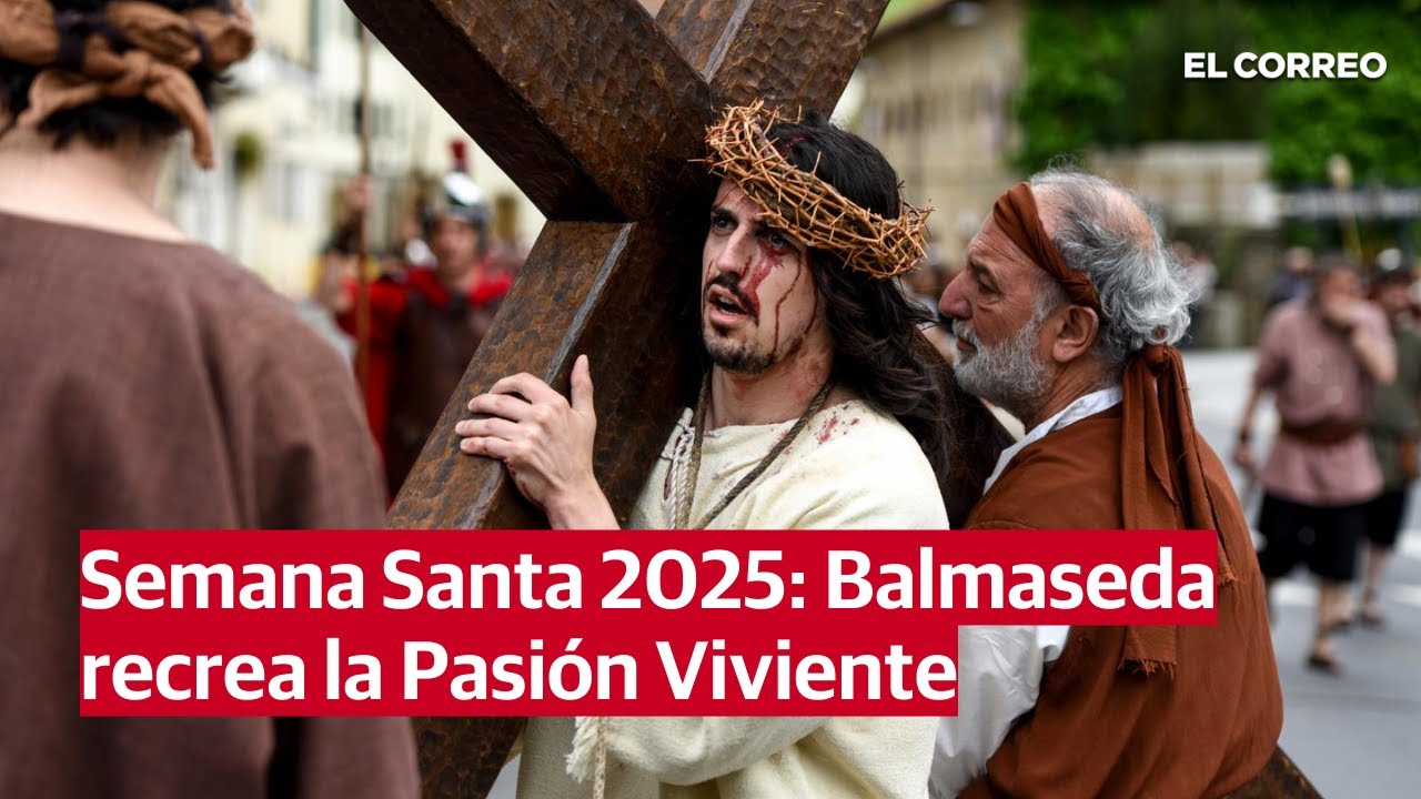 Balmaseda se rinde a la Pasión: así representan las últimas horas de Jesús ante de ser crucificado