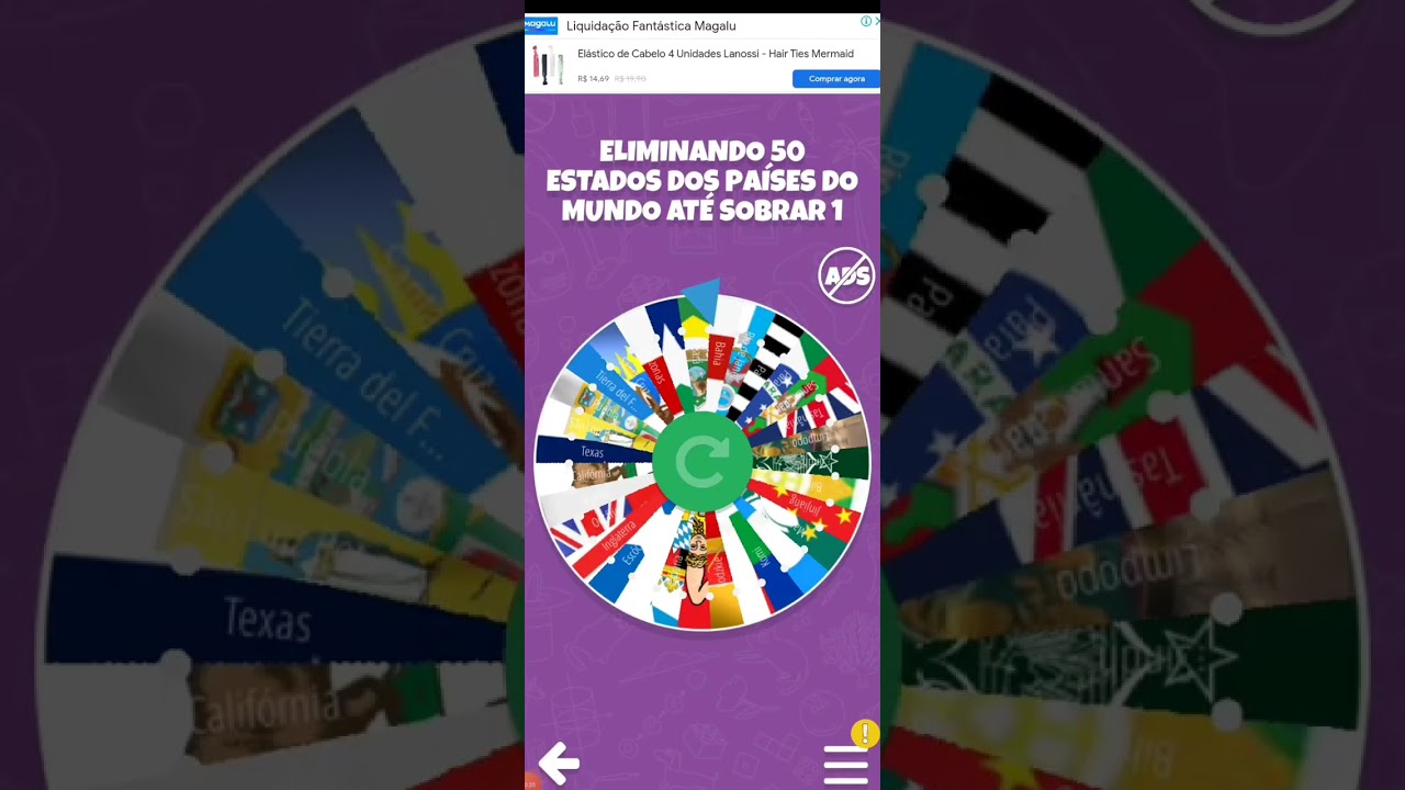 Eliminando Estados dos países do mundo até sobrar 1! série inteira