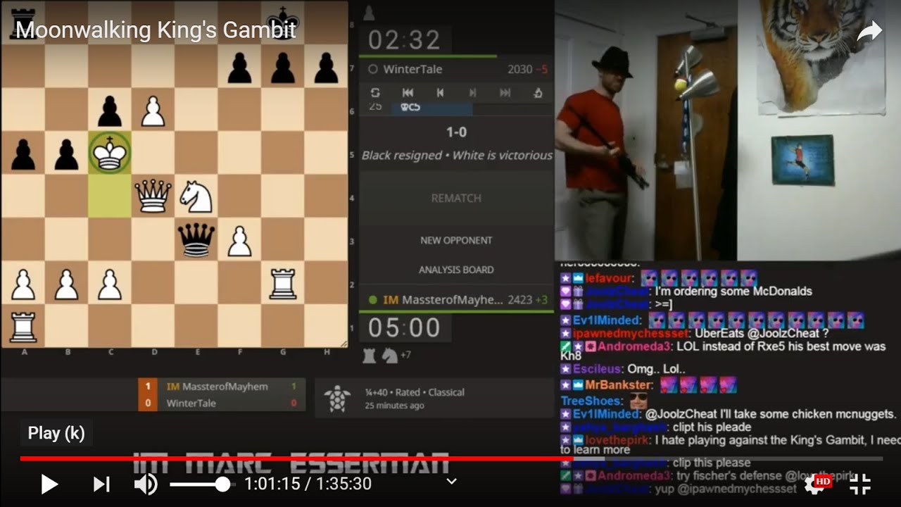 Moonwalking King's Gambit