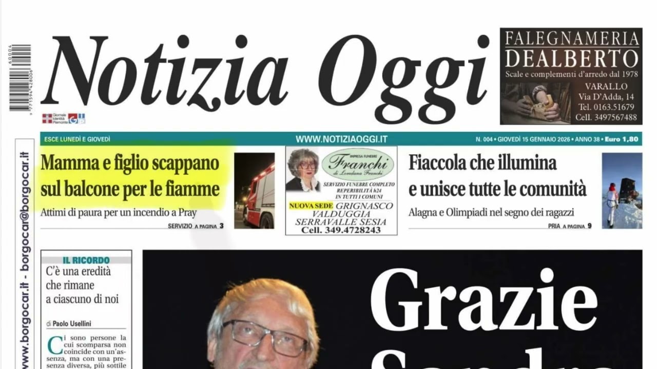 Gio 15 Gen 26 - TG Mattina