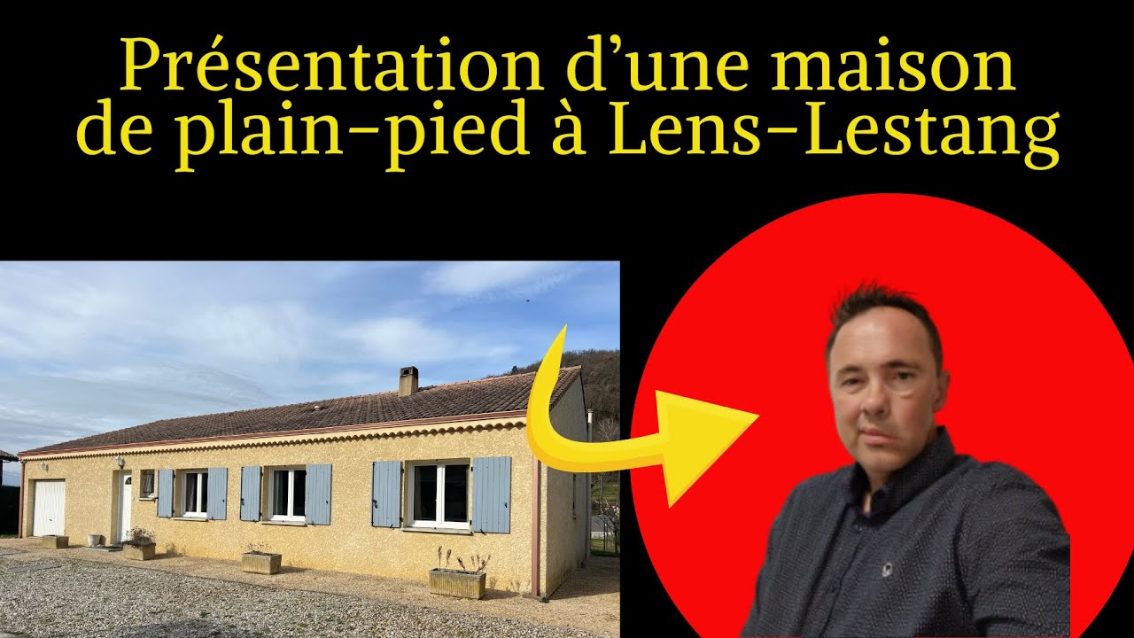 Présentation d'une maison de plain-pied à Lens-Lestang par Frédéric Hermange conseiller immobilier