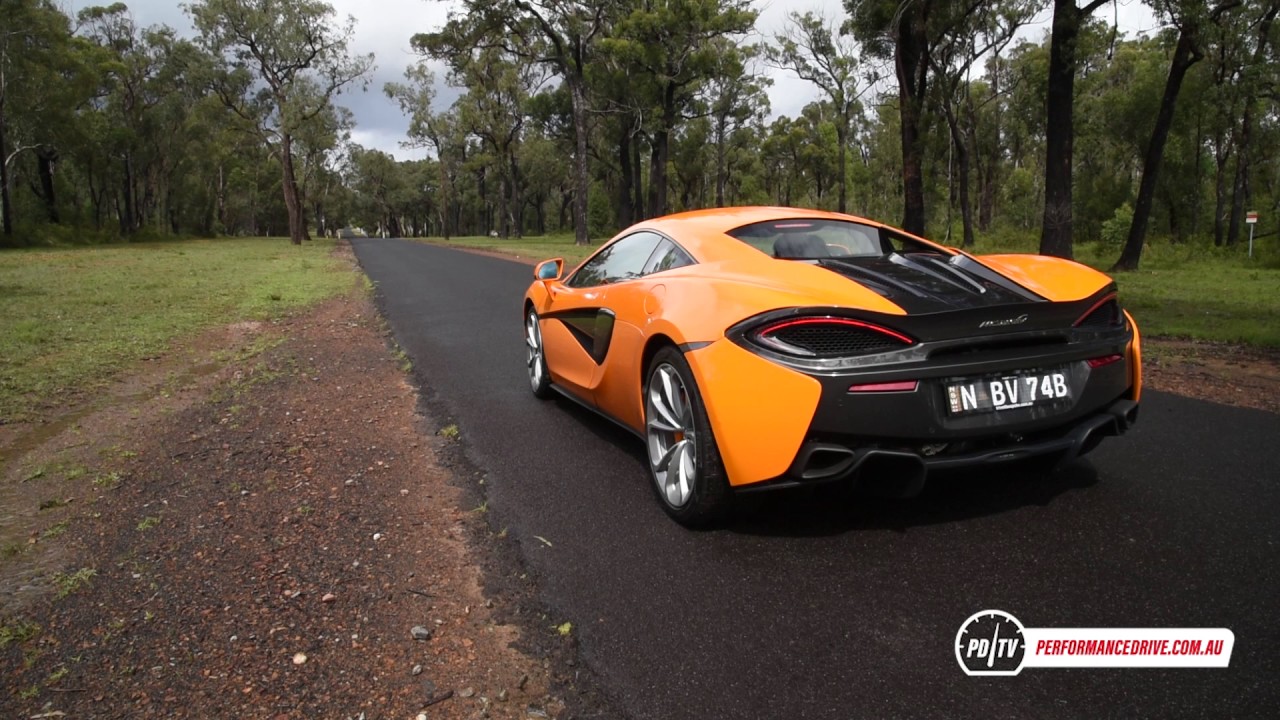 McLaren 540C 0-100km/h & engine sound