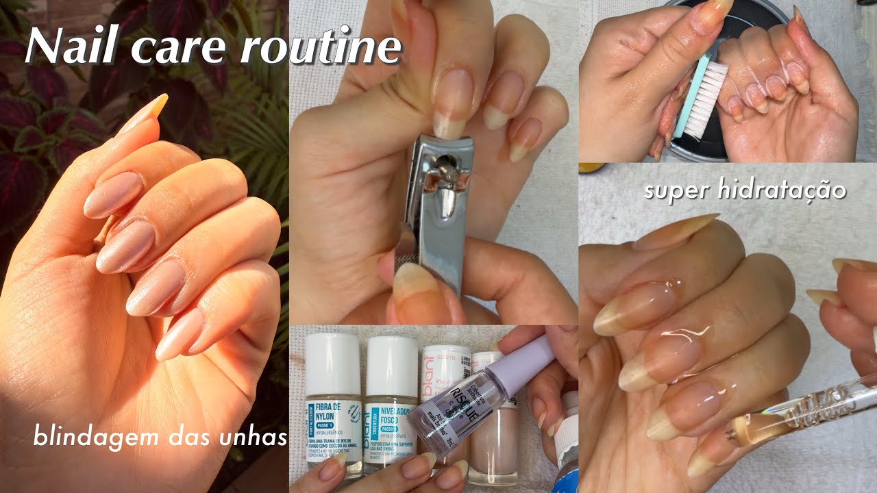 ROTINA DE CUIDADOS DAS UNHAS| Nail care e esmalta&ccedil;&atilde;o💅🏻💕