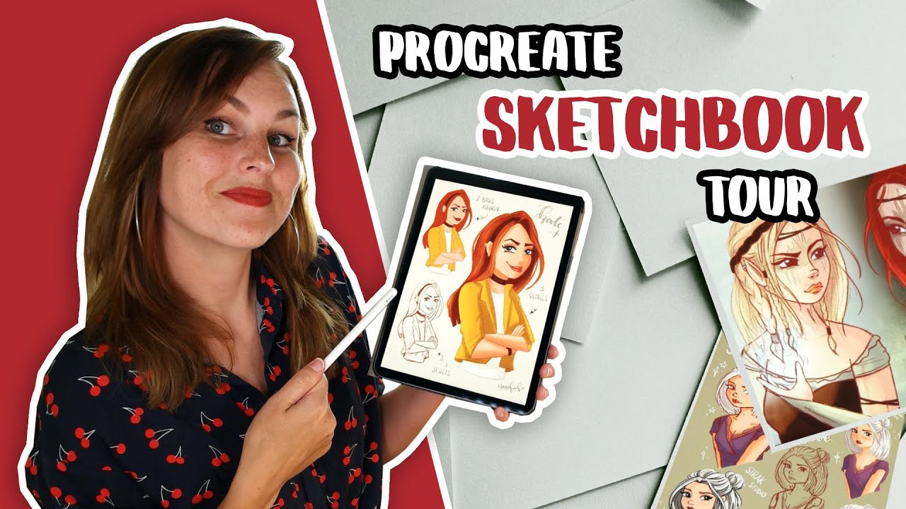 Al mijn PROCREATE ILLUSTRATIES en SCHETSEN tot nu toe! Sketchbook tour!