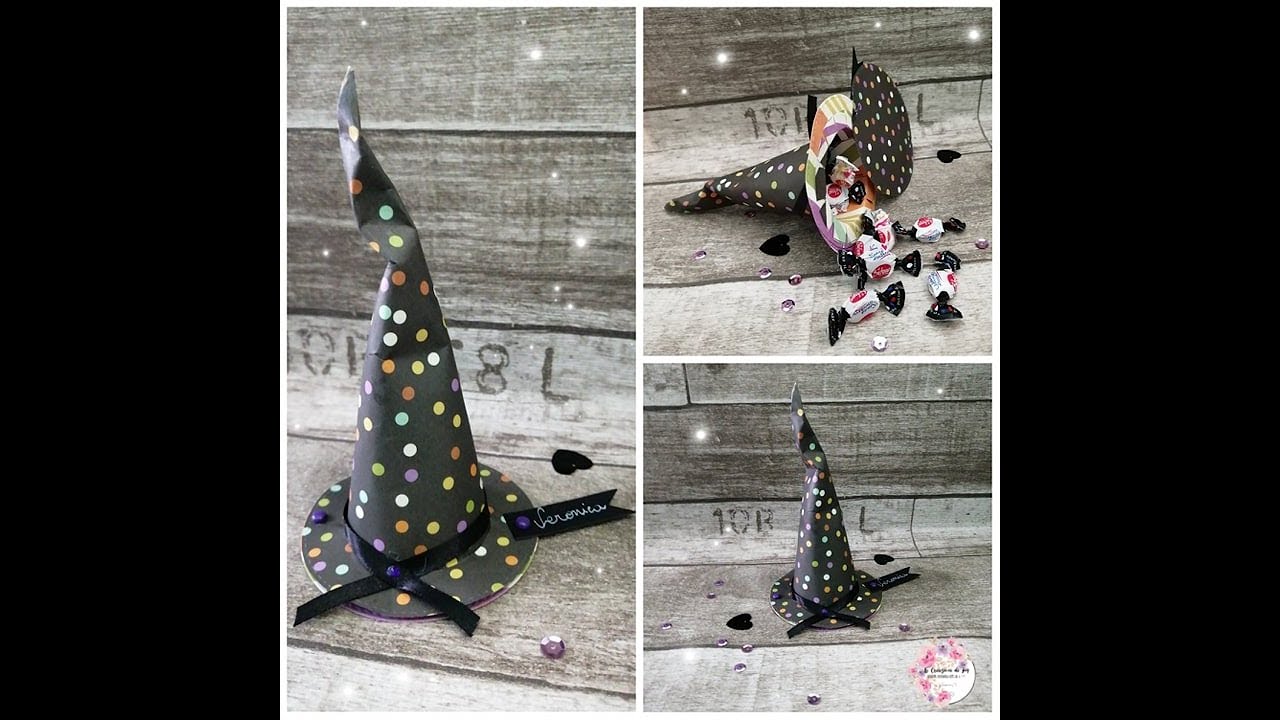 Segnaposto cappello della Befana con sorpresa-con cartamodello da stampare