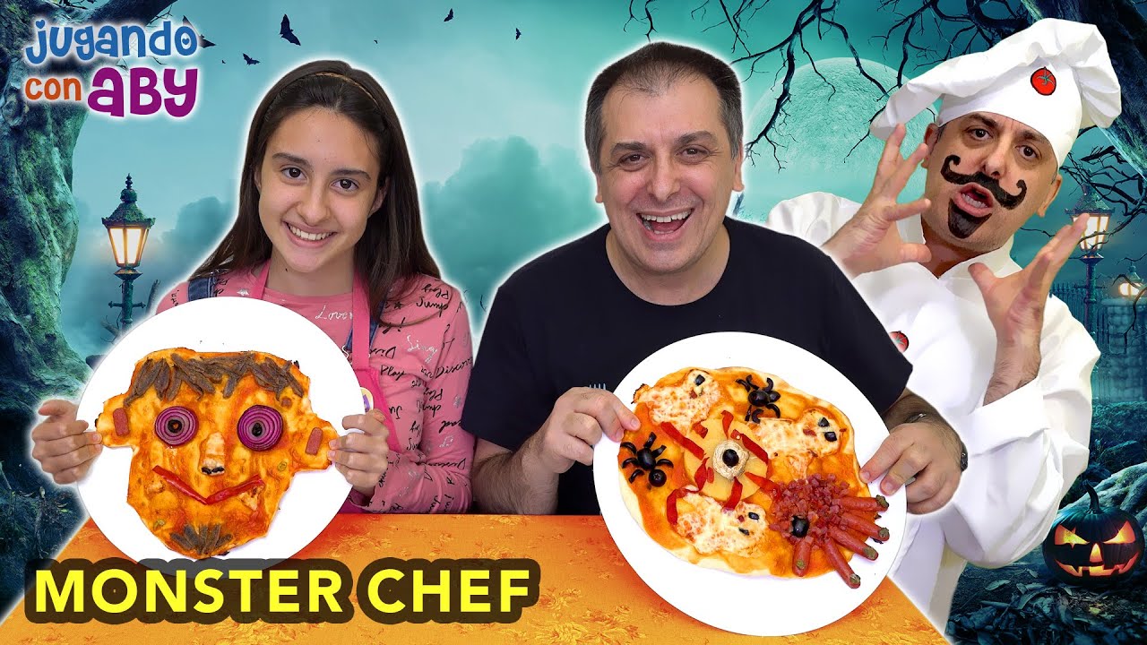 Reto de PIZZAS de HALLOWEEN ricas y super locas.