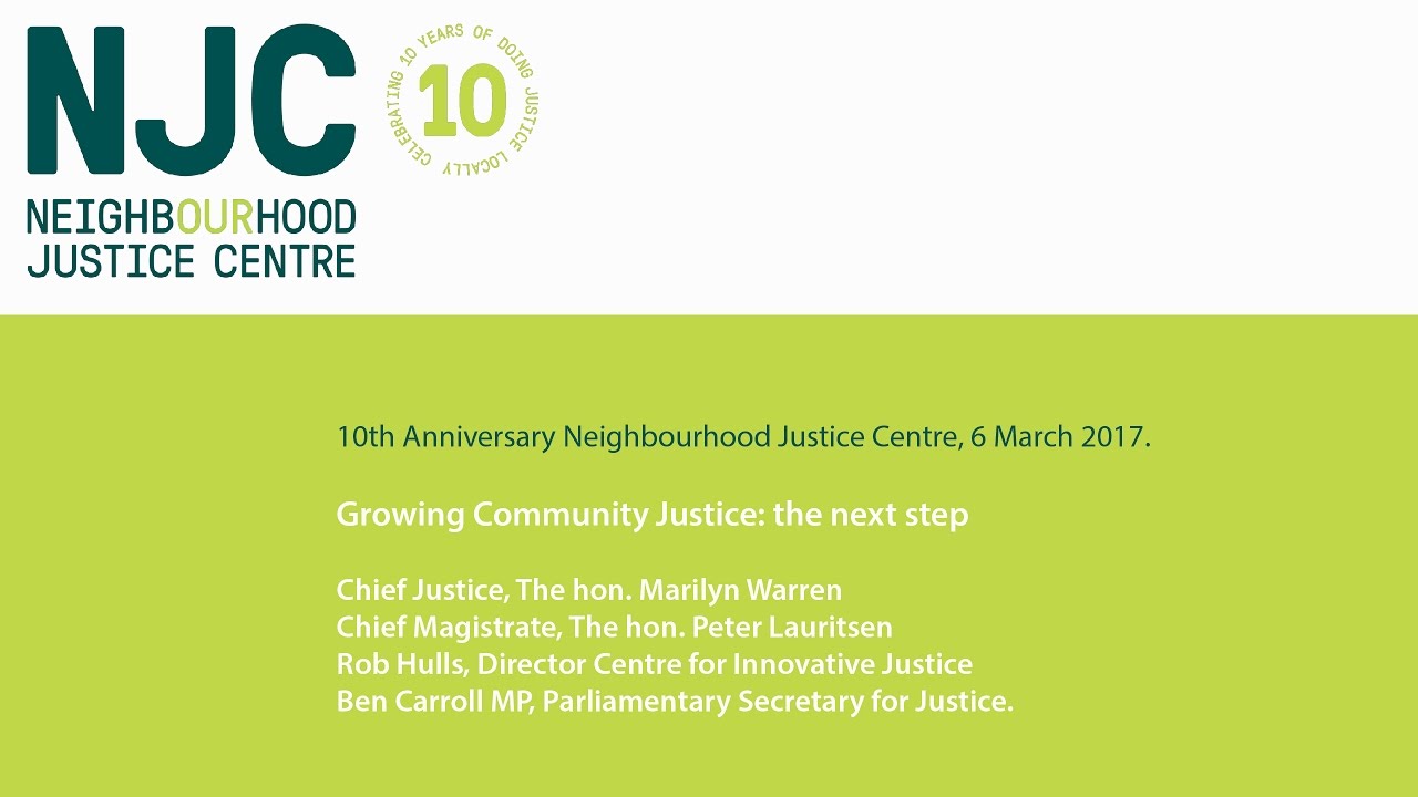Growing Community Justice: the next step