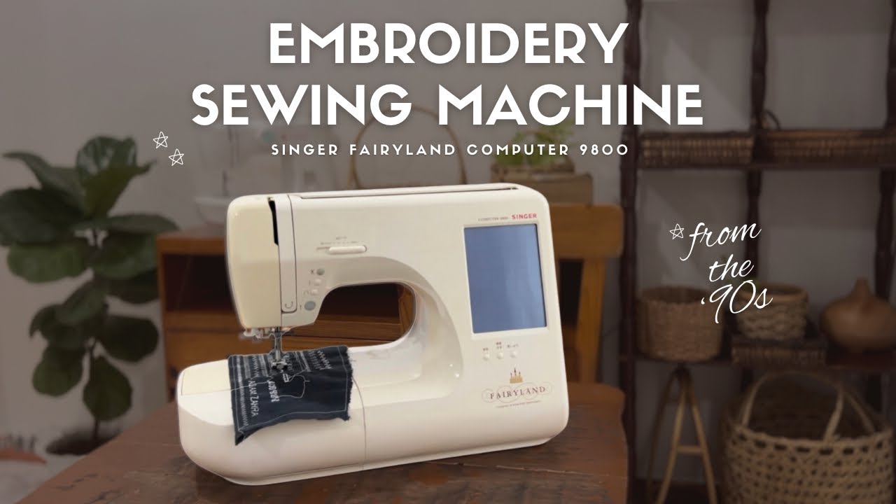 SINGER FAIRYLAND COMPUTER 9800 | Unboxing Embroidery Sewing Machine From Japan 🇯🇵