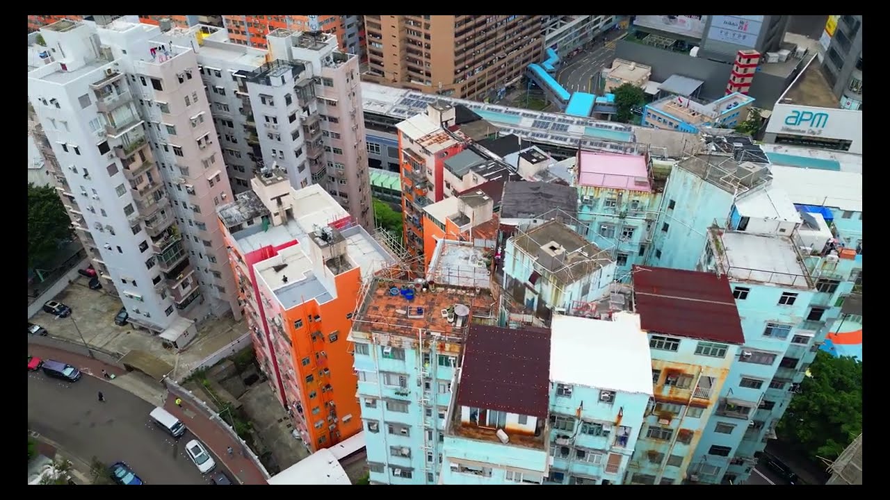 Drone shot Hong Kong (Kwun Tong)