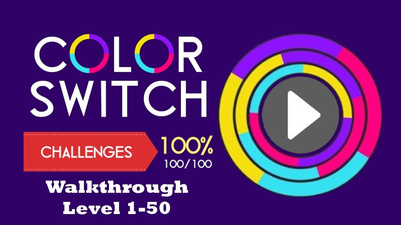 Color Switch - Challenges 100% Walkthrough (Level 1-50) HD