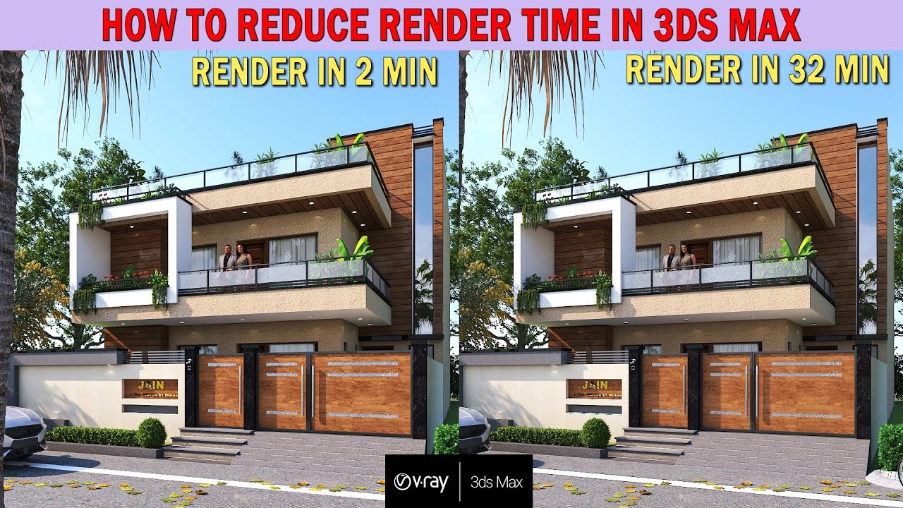 How to Reduce Render Time in 3ds max Using V-ray, simple and easy tip