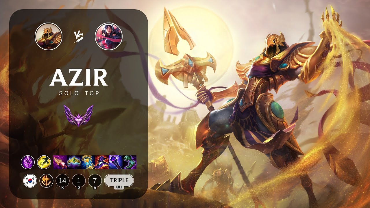 Azir Top vs Irelia - KR Master Patch 13.16