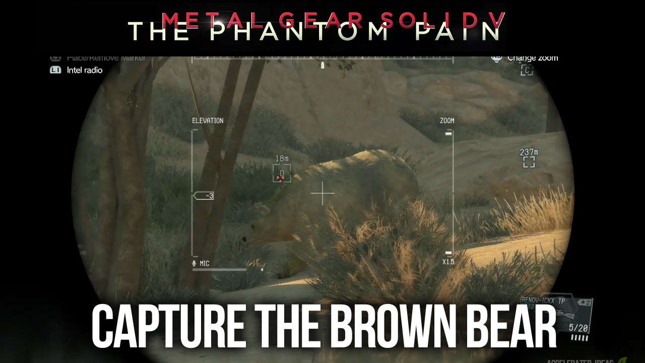 Metal Gear Solid 5: The Phantom Pain &mdash; Поимка легендарного бурого медведя (дополнительная операци...